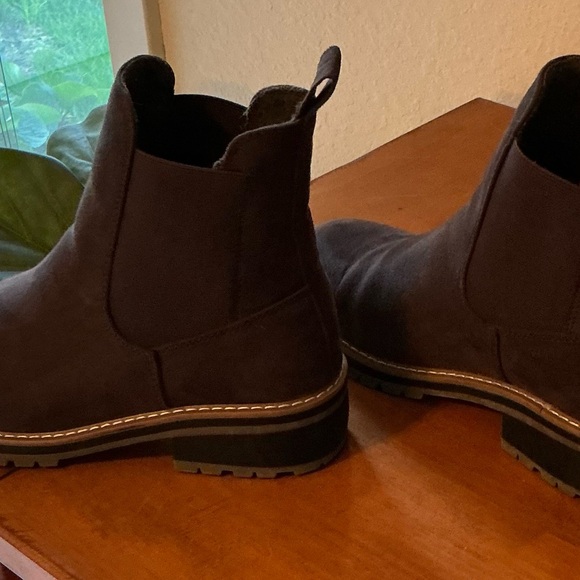 Kensie Dark Brown Ankle Booties - Picture 3 of 5